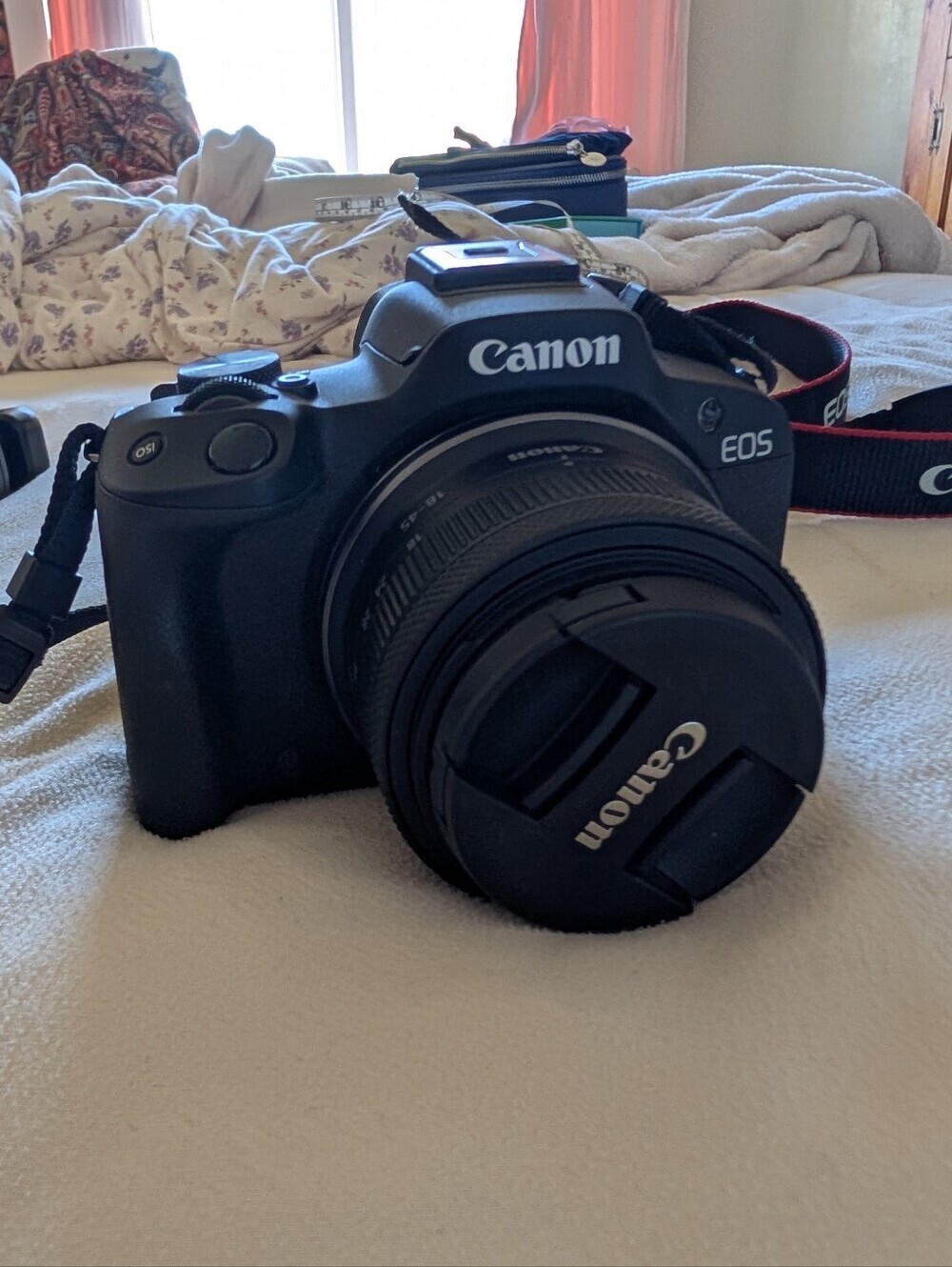 Canon Black Mirrorless Camera with RF-S 18-45mm Lens